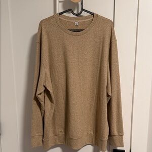 Uniqlo Crewneck Sweater in Light Brown